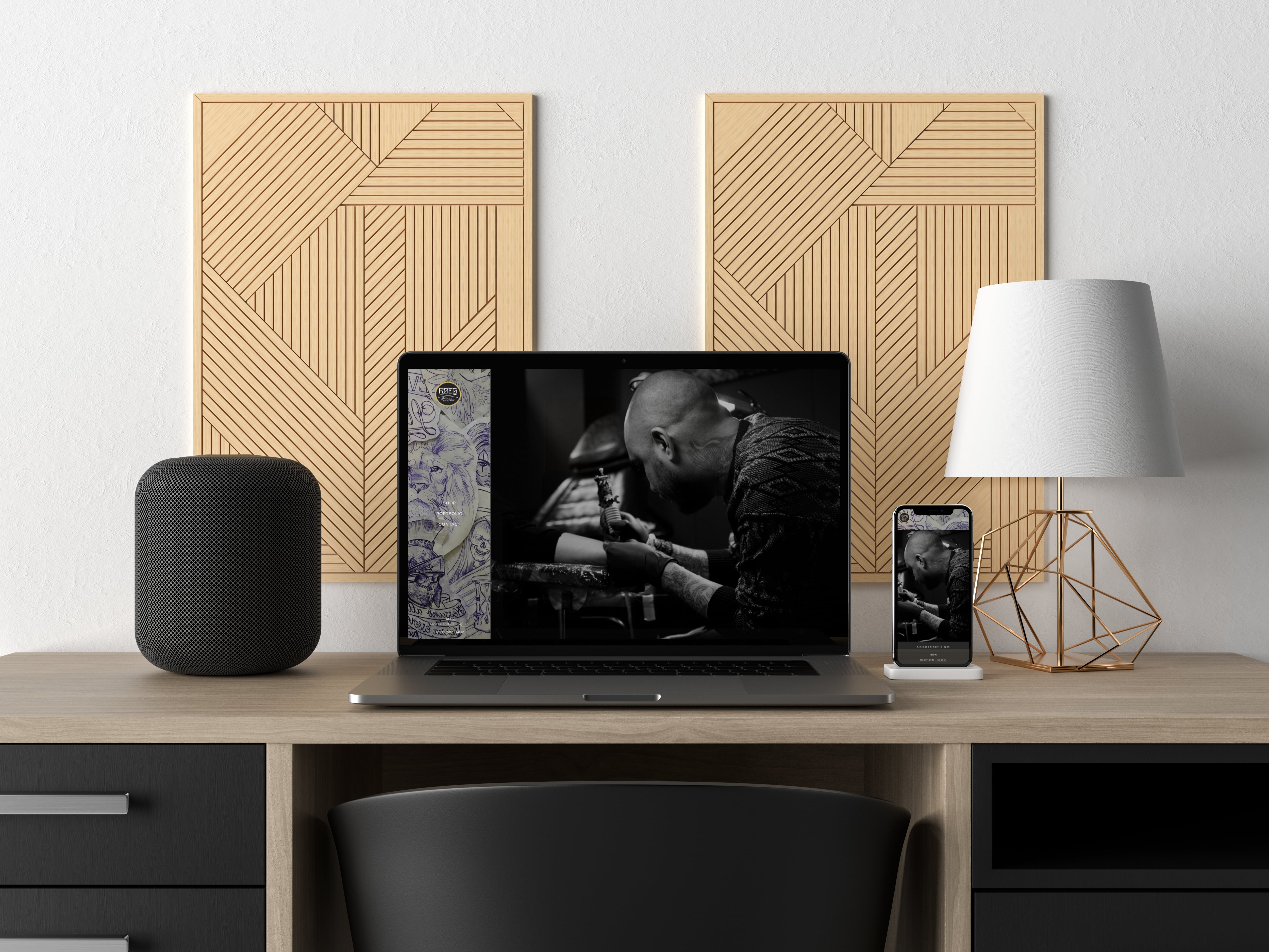 Screenshot of ROEG Tattoo